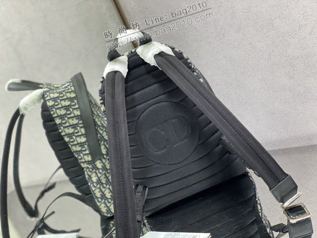 Dior男包 迪奧Oblique復古老花小號雙肩包後背包  dfk1657